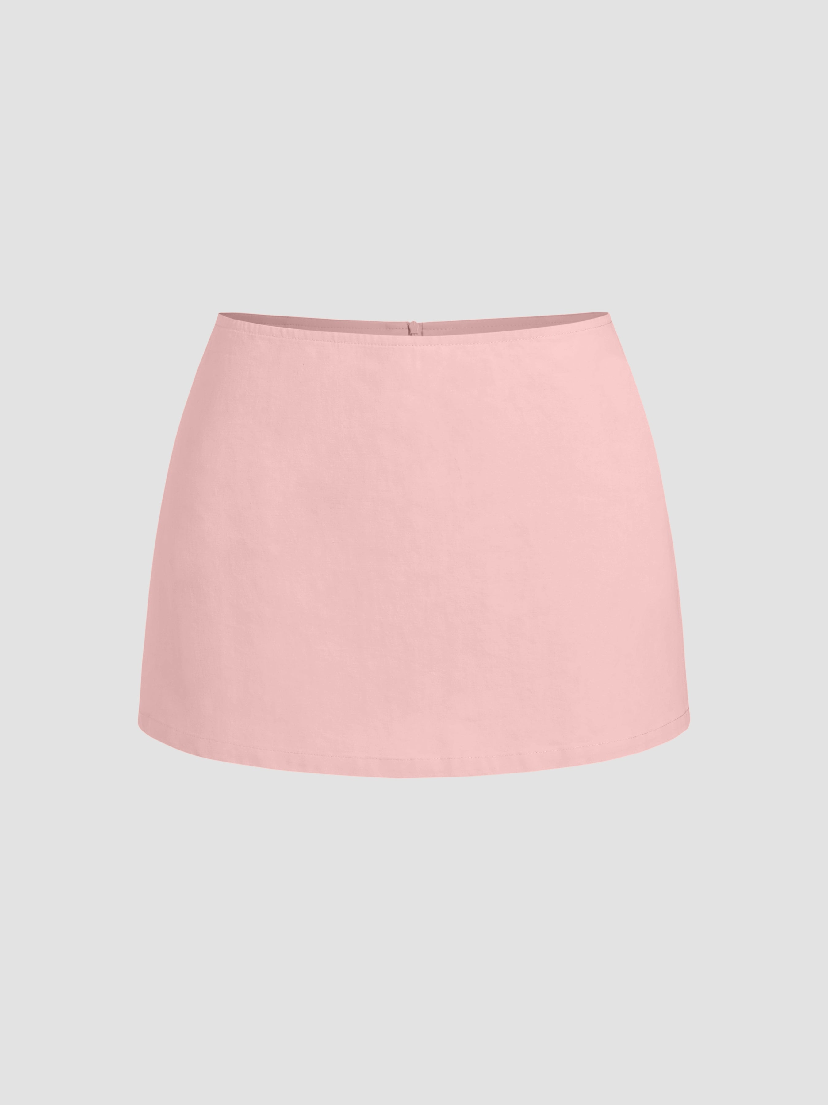 Cotton Low Waist Slit Skirt Short Summer New Sports Skirt