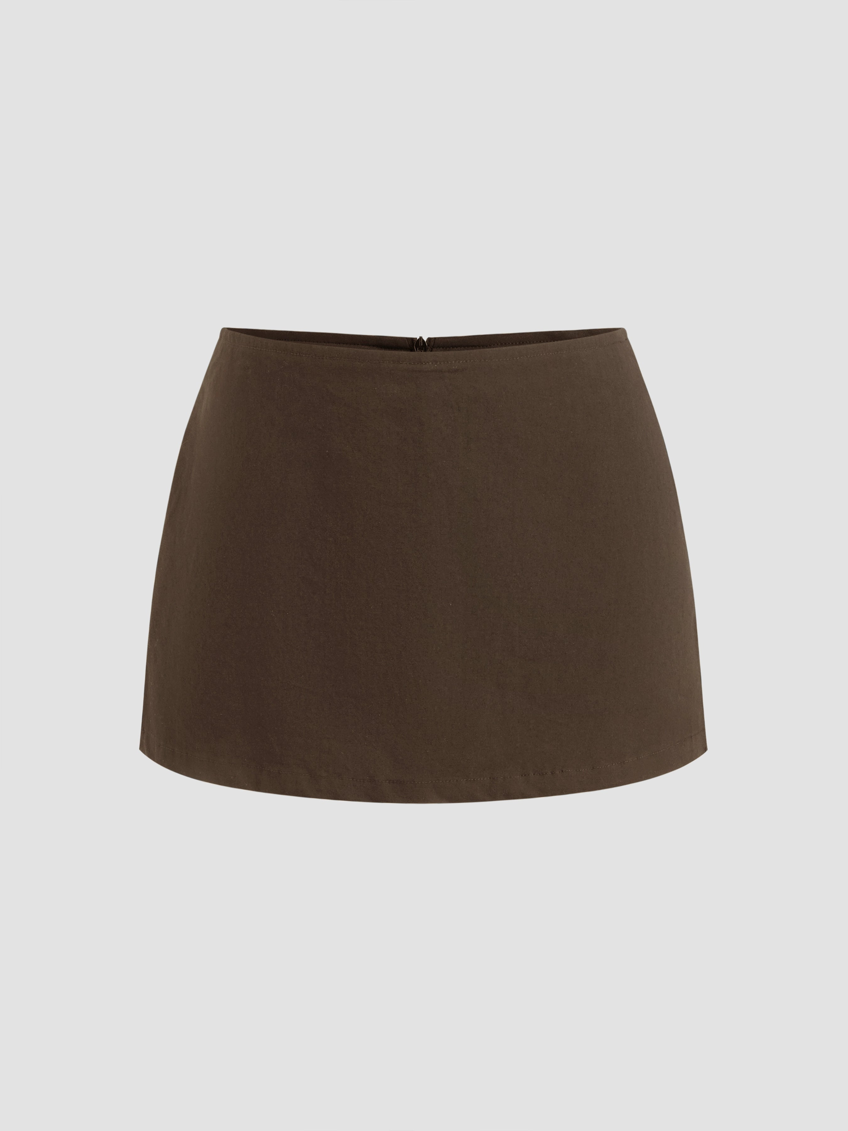 Cotton Low Waist Slit Skirt Short Summer New Sports Skirt