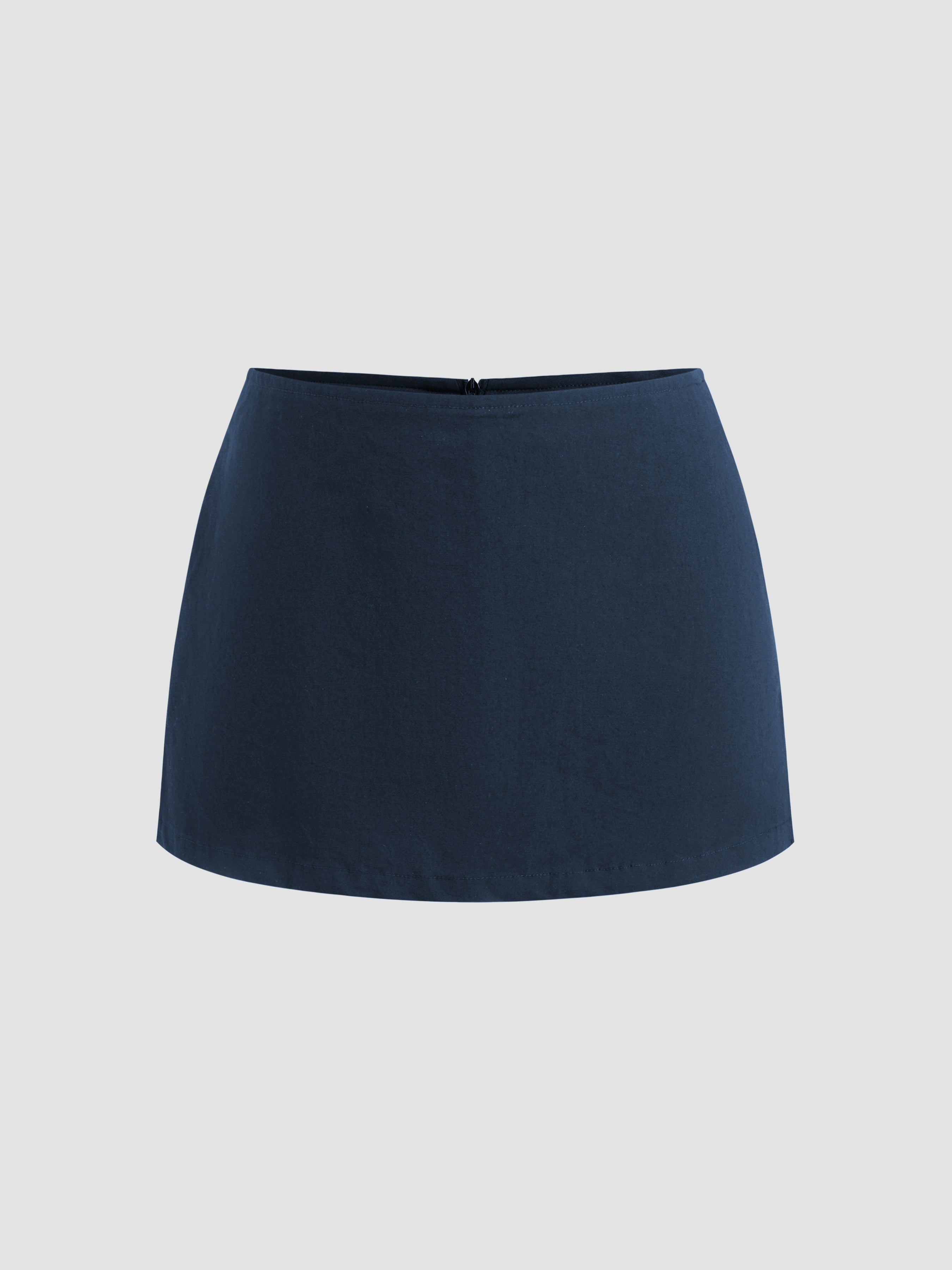 Cotton Low Waist Slit Skirt Short Summer New Sports Skirt