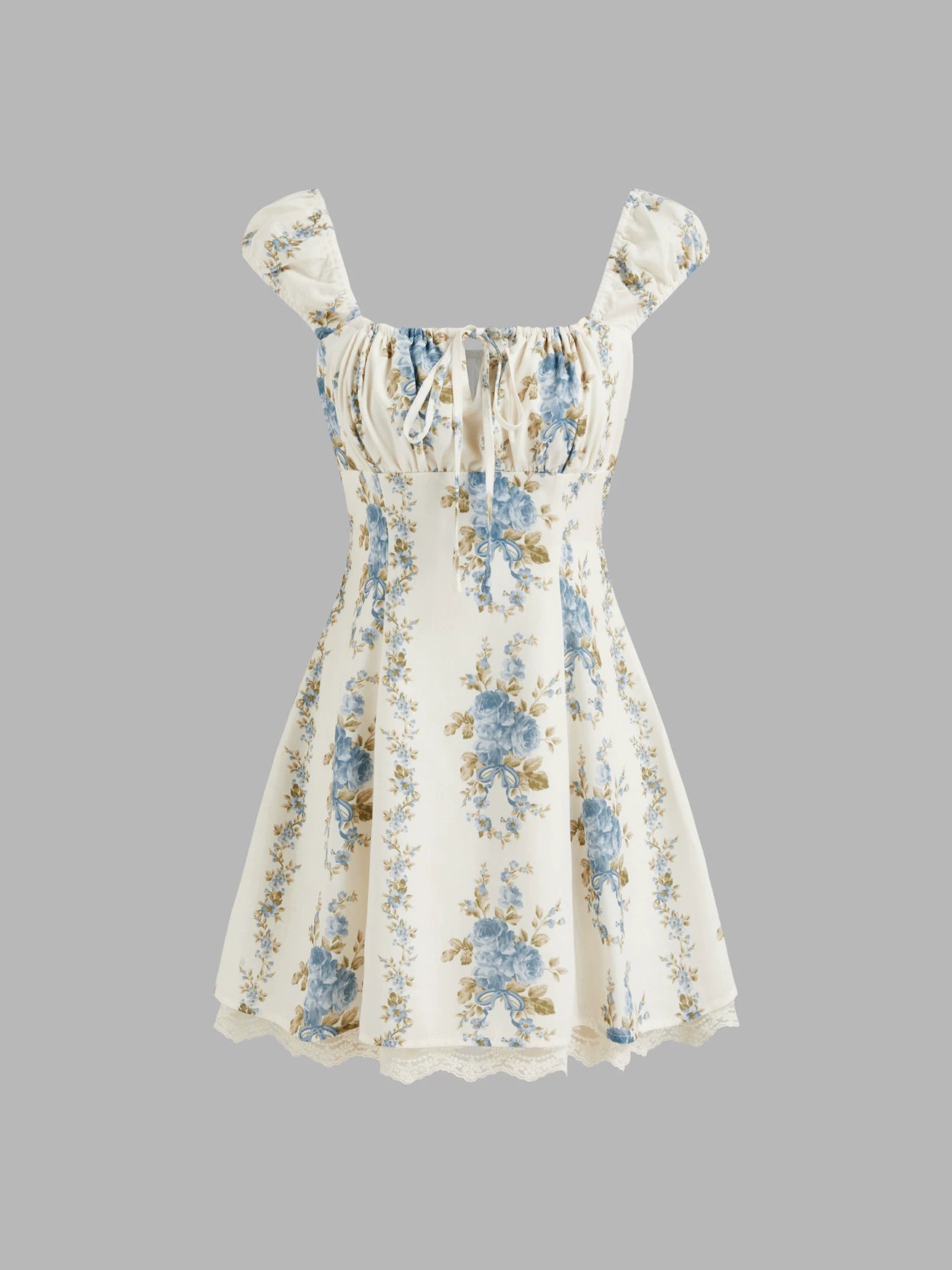 Star same genuine French sundress summer floral slip mini dress